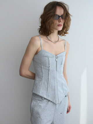 LAYERED DETAIL SWEAT BUSTIER
