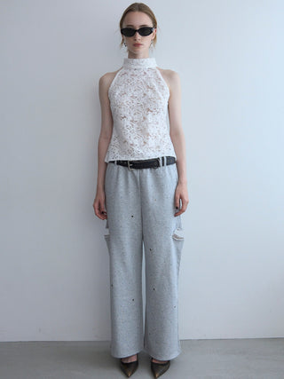 BIJOU SLIT SWEAT PANTS