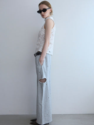 BIJOU SLIT SWEAT PANTS