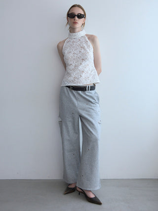 BIJOU SLIT SWEAT PANTS