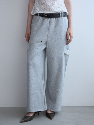 BIJOU SLIT SWEAT PANTS
