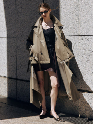 OVER DETACHABLE TRENCH COAT