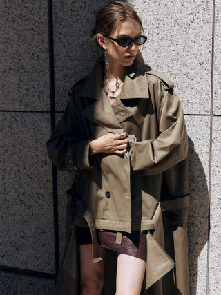 OVER DETACHABLE TRENCH COAT