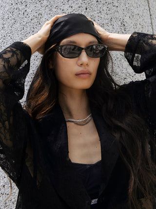 LEATHER LONG SCARF