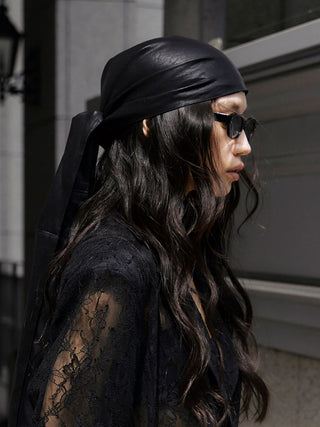 LEATHER LONG SCARF