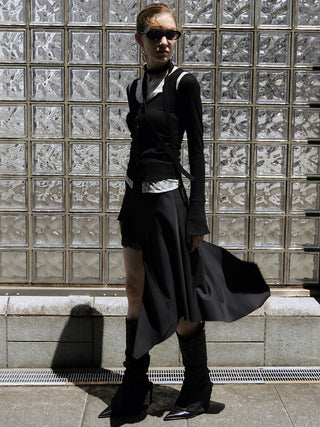 IREGULARHEM MINI SKIRT