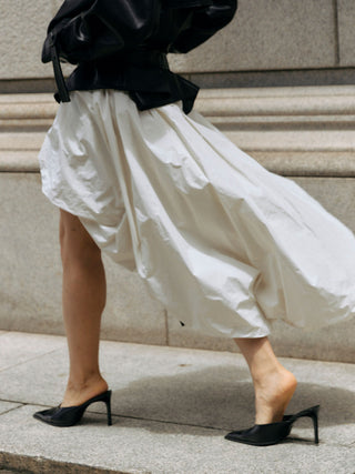 ASYMMETRY BALLOON SKIRT