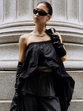 ASYMMETRY BALLOON SKIRT