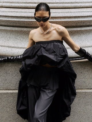 ASYMMETRY BALLOON SKIRT