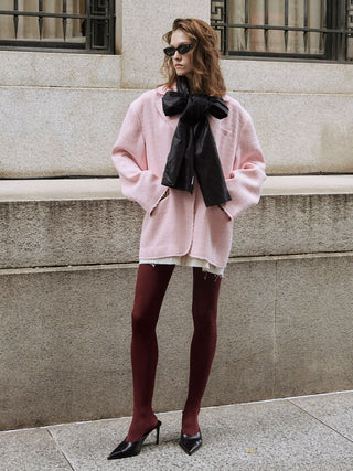 LEATHER LONG SCARF