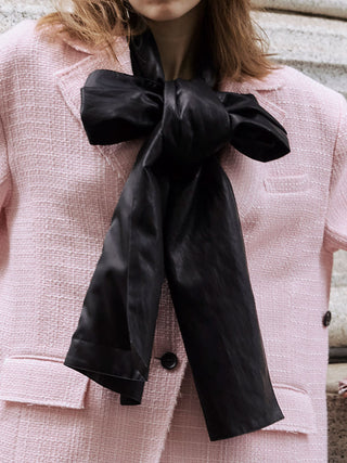 LEATHER LONG SCARF
