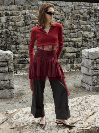 POWER SHOULDER POLOKNIT