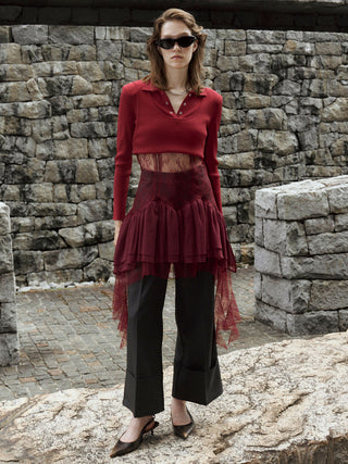 POWER SHOULDER POLOKNIT