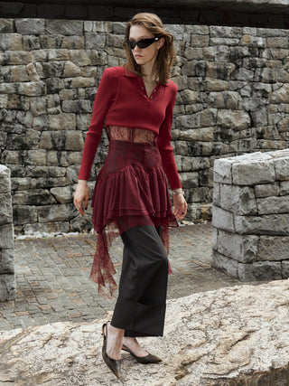 PEPLUM LACE TOPS