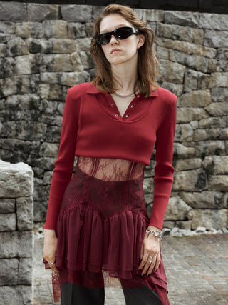 PEPLUM LACE TOPS