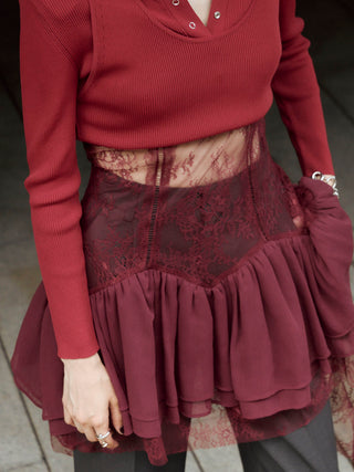PEPLUM LACE TOPS
