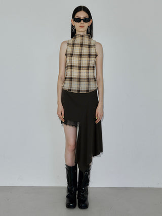SHEER PLEATED BLOUSE