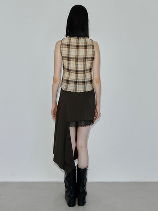 SHEER PLEATED BLOUSE