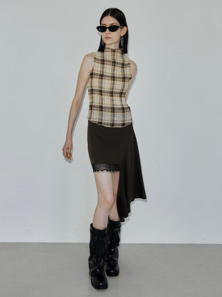 SHEER PLEATED BLOUSE