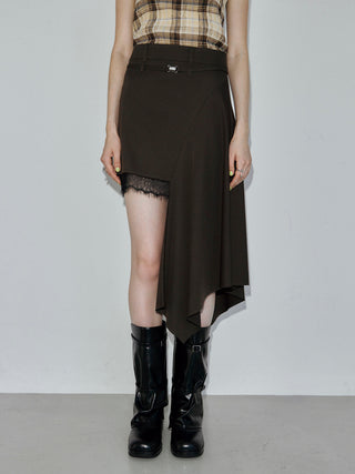 IREGULARHEM MINI SKIRT