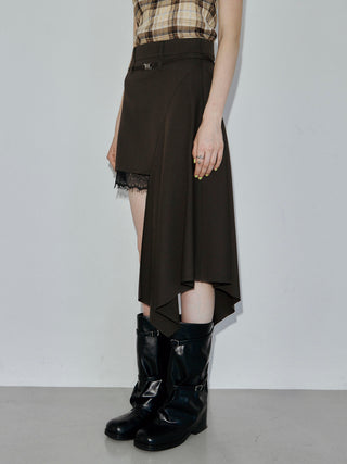 IREGULARHEM MINI SKIRT