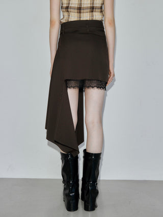 IREGULARHEM MINI SKIRT