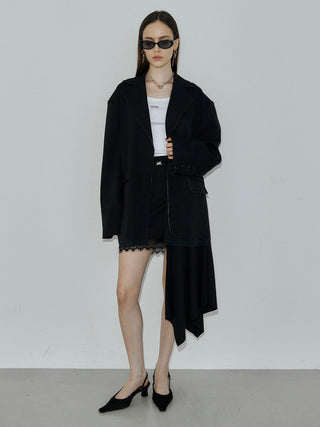IREGULARHEM MINI SKIRT