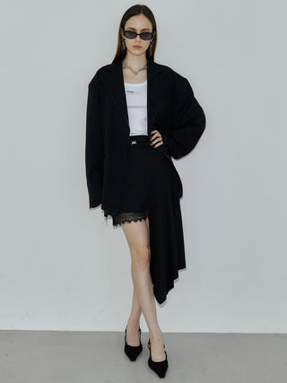 IREGULARHEM MINI SKIRT