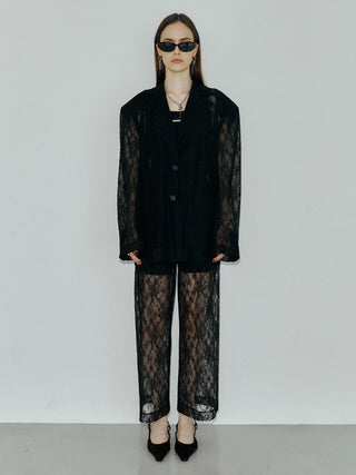 LACE SINGLE JACKET