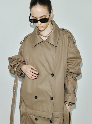 OVER DETACHABLE TRENCH COAT