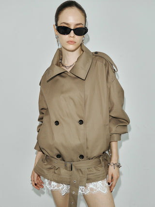 OVER DETACHABLE TRENCH COAT