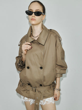 OVER DETACHABLE TRENCH COAT