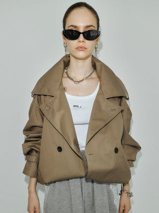 OVER DETACHABLE TRENCH COAT
