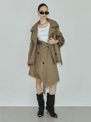 OVER DETACHABLE TRENCH COAT