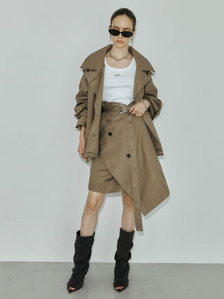 OVER DETACHABLE TRENCH COAT