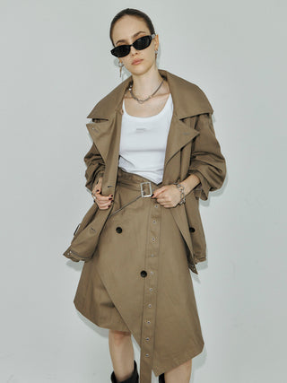 OVER DETACHABLE TRENCH COAT