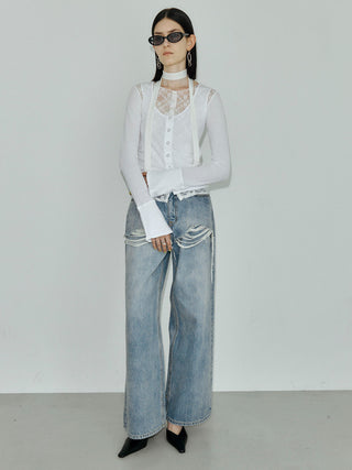 LAYERED LIKE DENIM PANTS