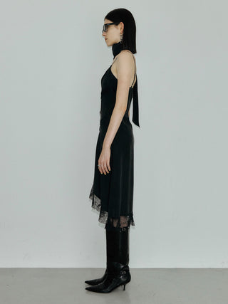LACE SCARF CAMI DRESS