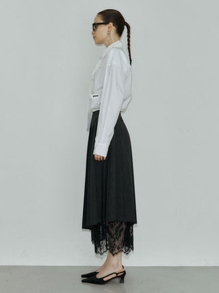 REPOS OVER BOWTIE SHIRT with BIJOU