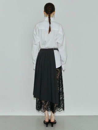 REPOS OVER BOWTIE SHIRT with BIJOU