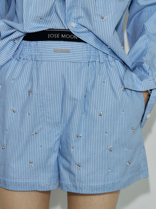 LOUNGE SHORT PANTS with BIJOU