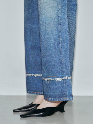 TROMPE-l’OEIL DENIM PANTS