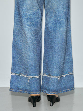 TROMPE-l’OEIL DENIM PANTS