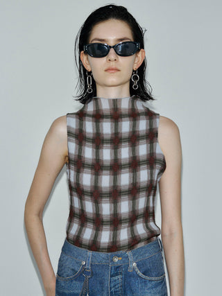 SHEER PLEATED BLOUSE