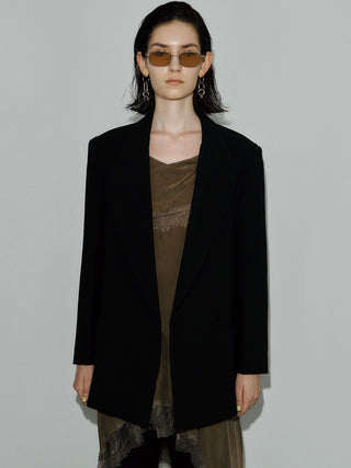 WOOL DOUBLE BELT JACKET