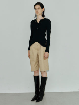 POWER SHOULDER POLOKNIT