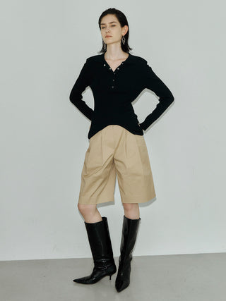 POWER SHOULDER POLOKNIT