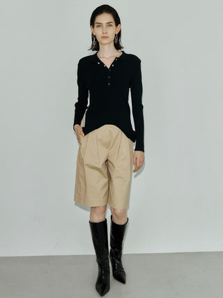 POWER SHOULDER POLOKNIT