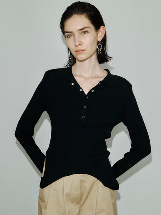 POWER SHOULDER POLOKNIT
