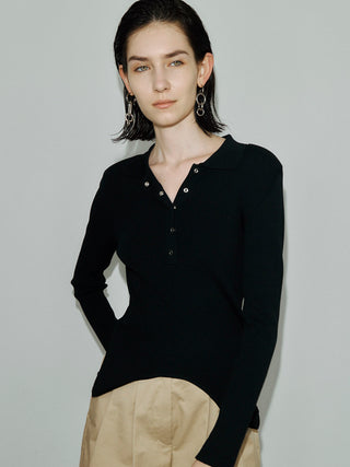 POWER SHOULDER POLOKNIT